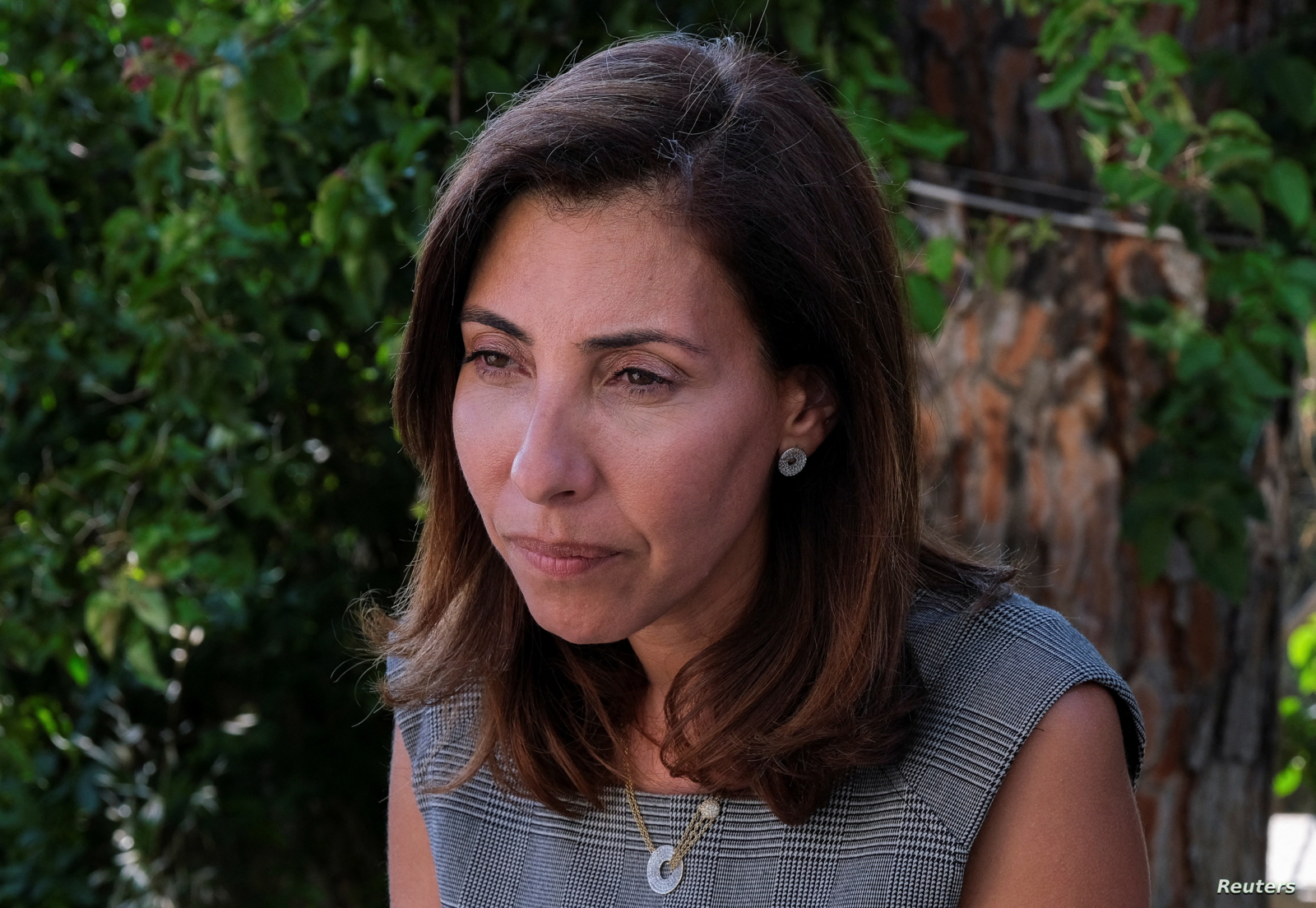 Halime El Kaakour, a newly elected Lebanese MP, attends an interview with Reuters in Mechref